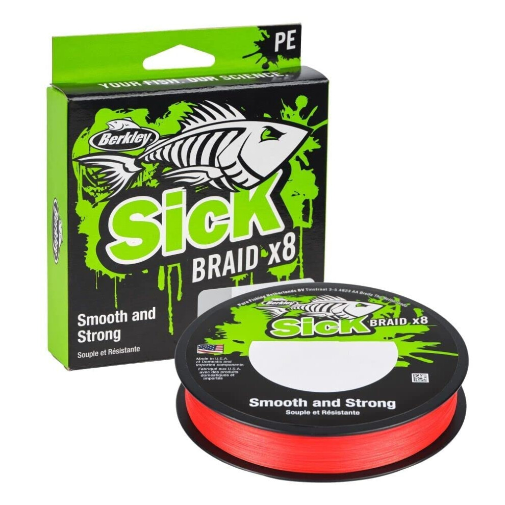 Sick Braid - 8 Strands Braided Fishing Line, Super Smooth 8 carrier Multifilament PE Braid Predator Fishing Lines 150/300m For Freshwater and-image-OPC-PDT927R-NEW