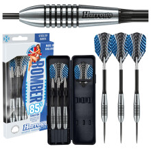 Bomber Darts, 85% Tungsten Steel Tip Darts Set 21g, 23g, 25g & 27g - Includes High-Grade Shafts, Aerodynamic Dart Flights & Convenient Travel Case