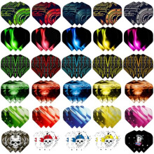 Dart Flights, 6 Styles 30 Sets 90 Pieces PET Standard Accessories for Darts, Perfect Equipment for Soft/Steel Tip Darts Games (6 Styles 30 Sets 90