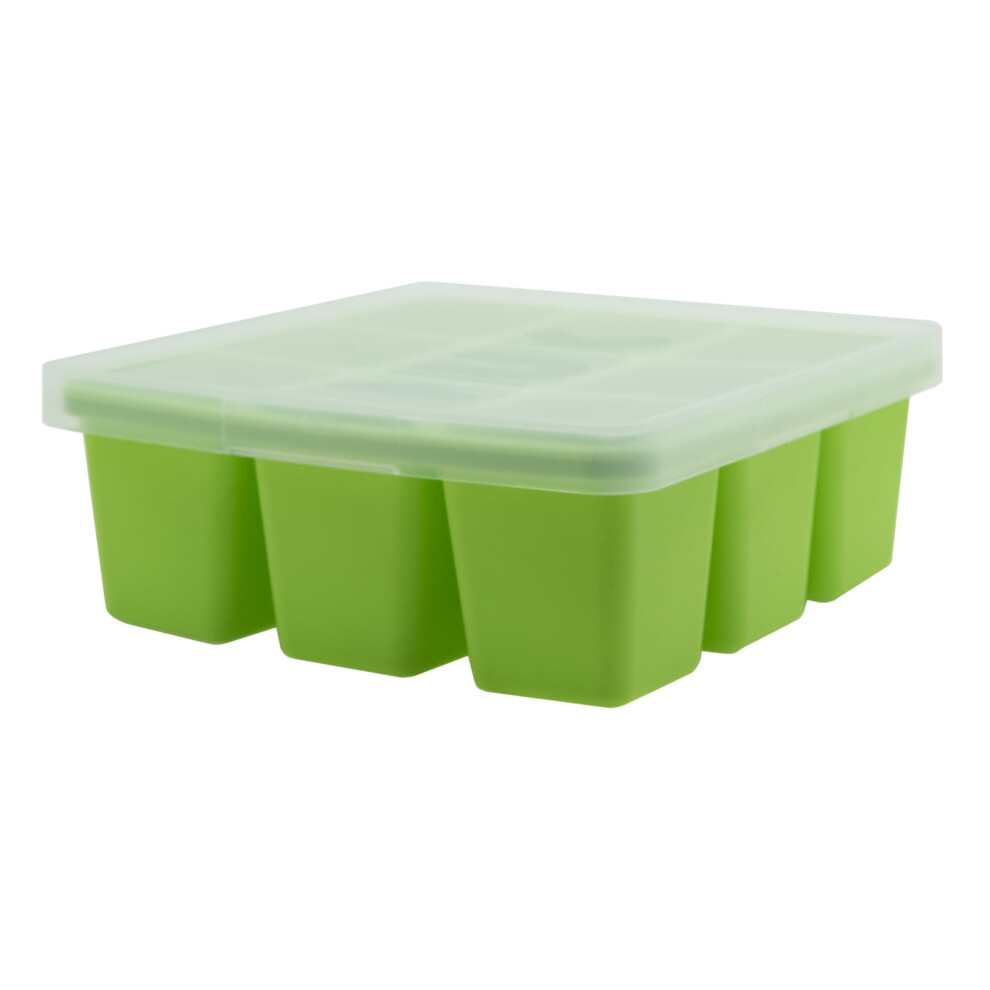 Food Cube Tray with Lid for Freezing Baby Food | 6 Months+ | Dishwasher Safe | BPA Free(Pack of 1)