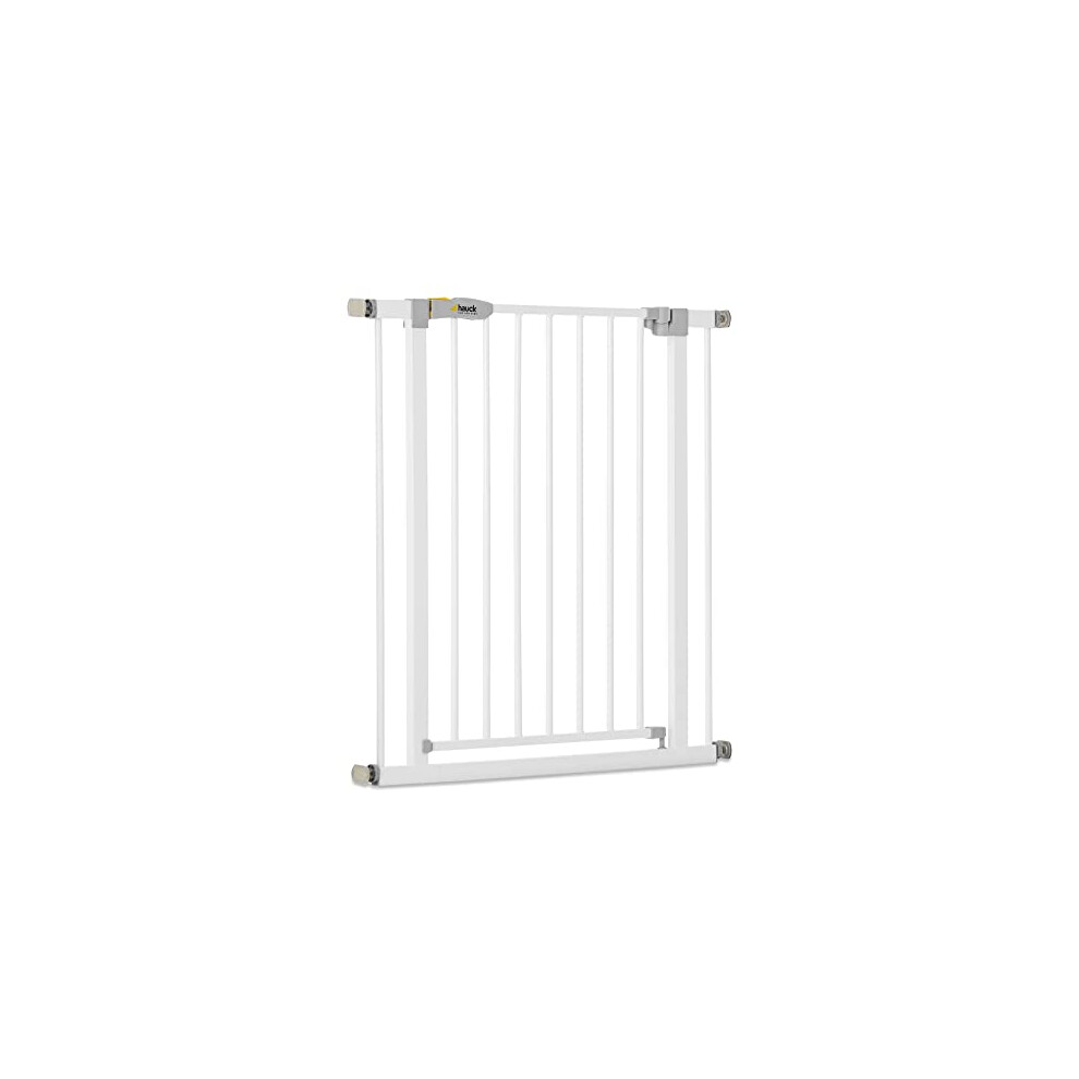 Safety Gate for Doors and Stairs Open N Stop KD / Pressure Fit / 75 - 80 cm Large / Extendable with Separate Extensions / Metal / White