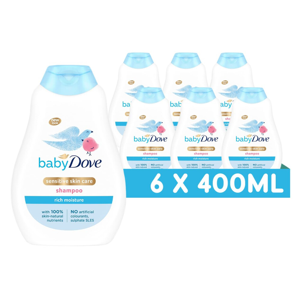 Baby Dove Rich Moisture Shampoo - Soothing & Gentle For Newborns & Infants, Tear-Free With Mild Fragrance, Perfect For Sensitive & Dry Scalp, Skin Care