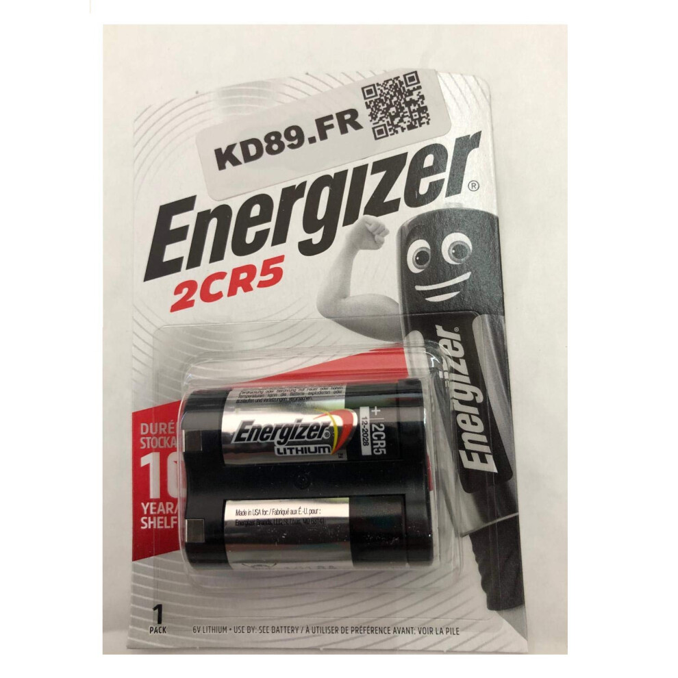 Energizer 2CR5 245 6v Photo Lithium Battery