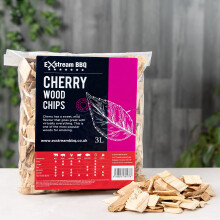 BBQ Barbecue Smoking Wood Chips *Up To 30 Great Flavours in 3, 15 & 30 Litres* (Cherry 3 Litre)
