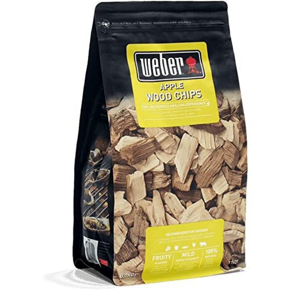 Apple Wood Chips | Hardwood Cooking Pellets | 0.7 kg | BBQ Smoker Wood Chips | Barbeque & Smoker Fuel | Alternative to Briquettes, 100% Natural Wood