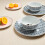 Mali Decal 12pc Porcelain Multicolour Dinner Set 2