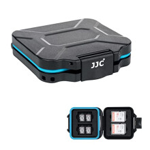 12 Slots Memory Card Case Slim Holder for 4 SD SDXC SDHC and 8 Micro SD Micro SDXC Micro SDHC TF Cards, Water-Resistant Anti-Shock Portable SD Card