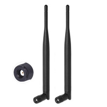 Dual Band WiFi 2.4GHz 5GHz 5.8GHz 6dBi MIMO RP-SMA Male Aerial Antenna (2-Pack) for WiFi Router Range Extender Gateway Wireless Mini PCI Express PCIE