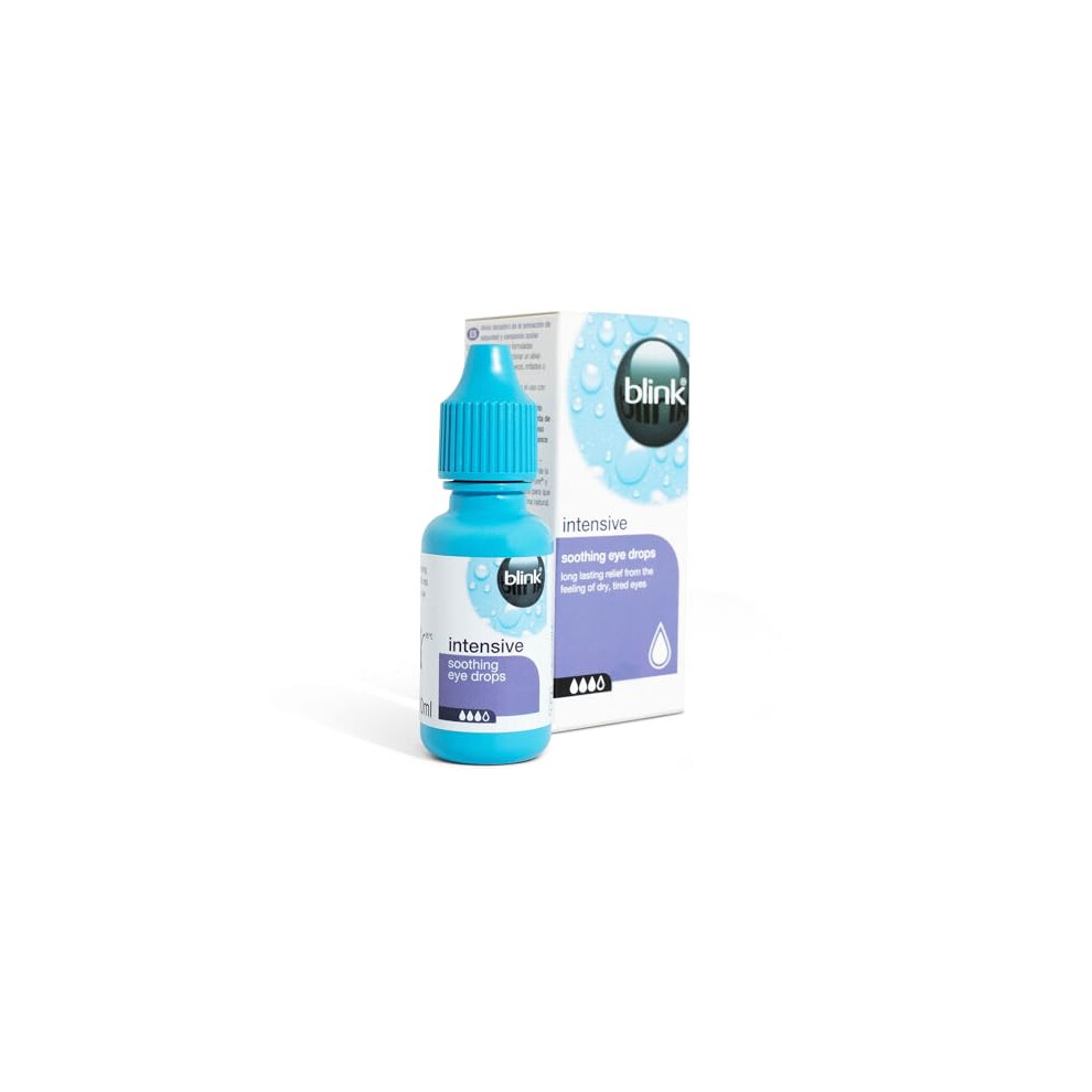 Intensive Soothing Eye Drops for Dry Eyes - Instant and Long-Lasting Lubricating Eye Drops for Tired Eyes with Hyaluronic Acid, Suitable for Contact