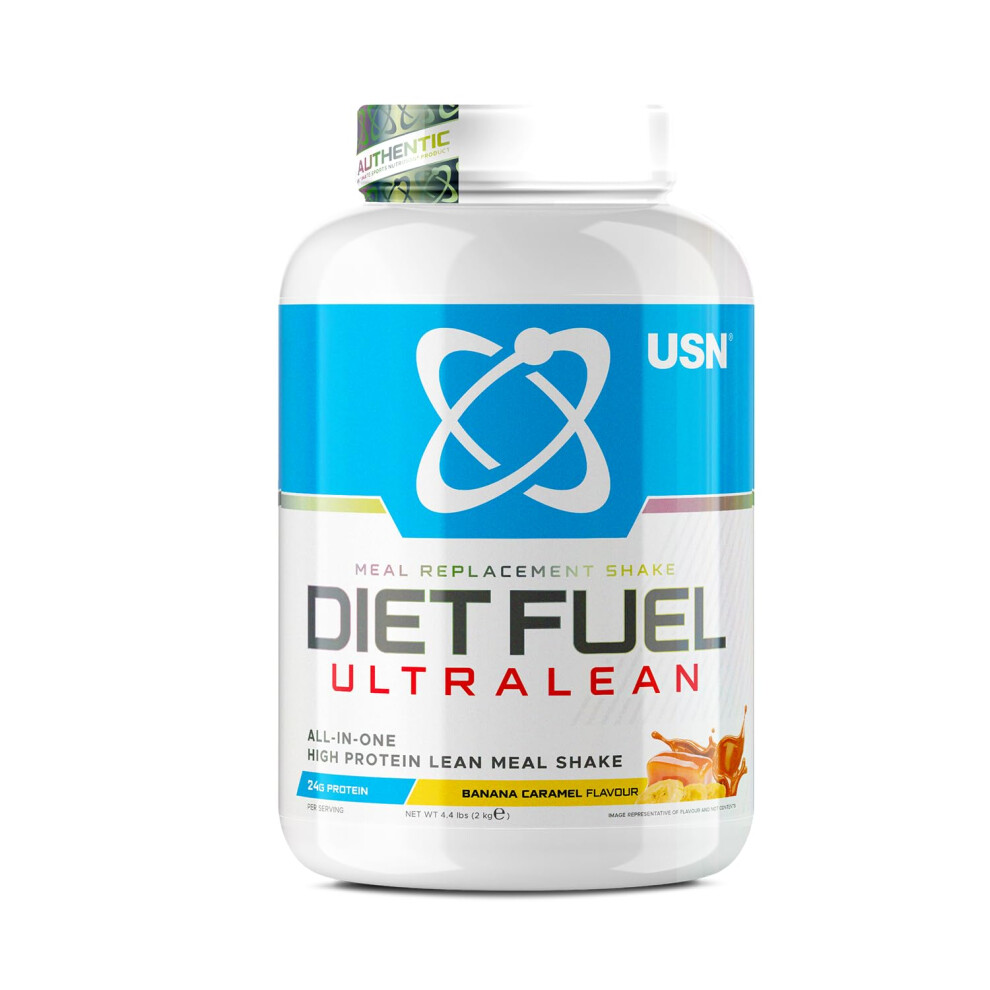 Usn Diet Fuel Ultralean Banana Caramel 2Kg: Meal Replacement Shake, Diet Protein Powders For Weight Control And Lean Muscle Development - Packaging May