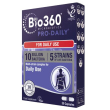 Bio360 Pro-Daily (10 Billion Bacteria), from Natures Aid, 30 Capsules