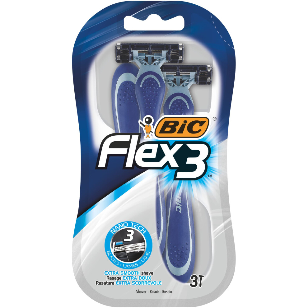 Flex 3 Comfort Disposable Razors - Pack of 3