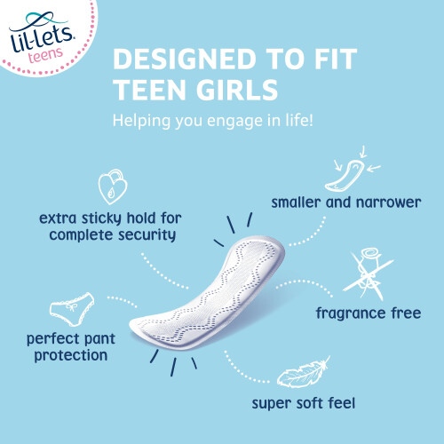 Lil-Lets Teens Liners, 4 Packs of 16 Liners 2