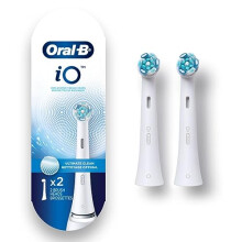 iO Ultimate Clean Replacement Brush Heads, White, 2 Count