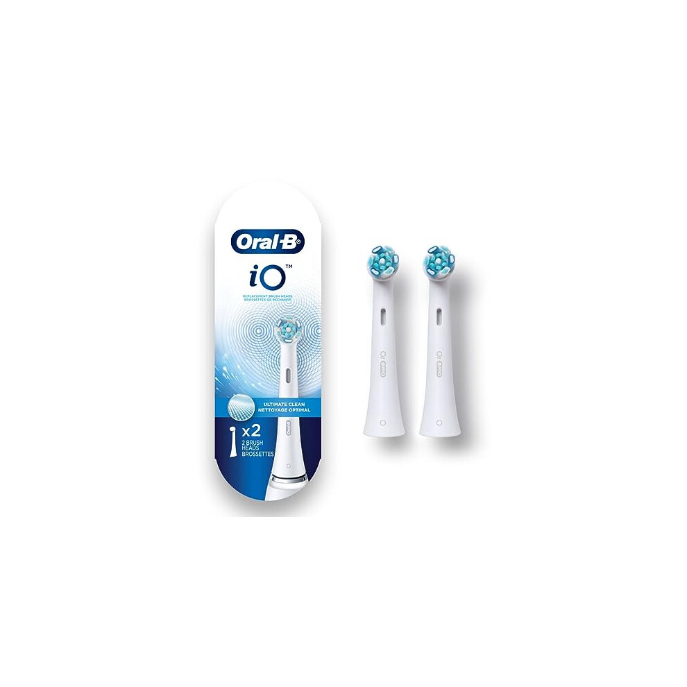 Oral-B Io Ultimate Clean Replacement Brush Heads, 2 Count White