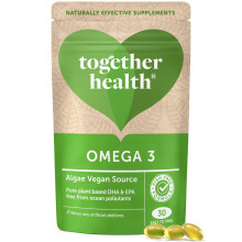 Algae Omega 3 – Together Health – Pure Algae Omega 3 – Unique Plant Source of DHA & EPA – Vegan Friendly - Made in The UK – Pack of 3-90