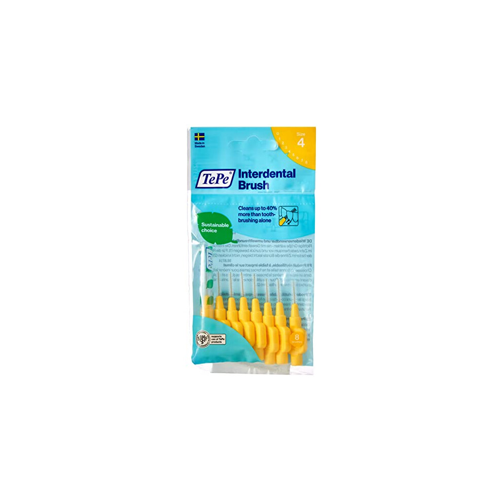 Original Yellow Interdental Brush (ISO Size 4 0.7 mm)/For easy and thorough cleaning of interdental spaces/ 1 interdental brush