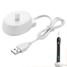 Toothbrush Charger for O-ral B Charger Universal USB Port Connection Compatible With B-raun O-ral B Electric Toothbrush Inductive Model 3757 Charger