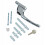 ERA Universal Inline Espag Window Handle – Chrome, Multi-Spindle (5 Spindles Included), Key Deadlocking for UPVC/Timber 1