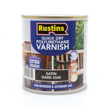 QD Poly Varnish Satin Dark Oak 1ltr