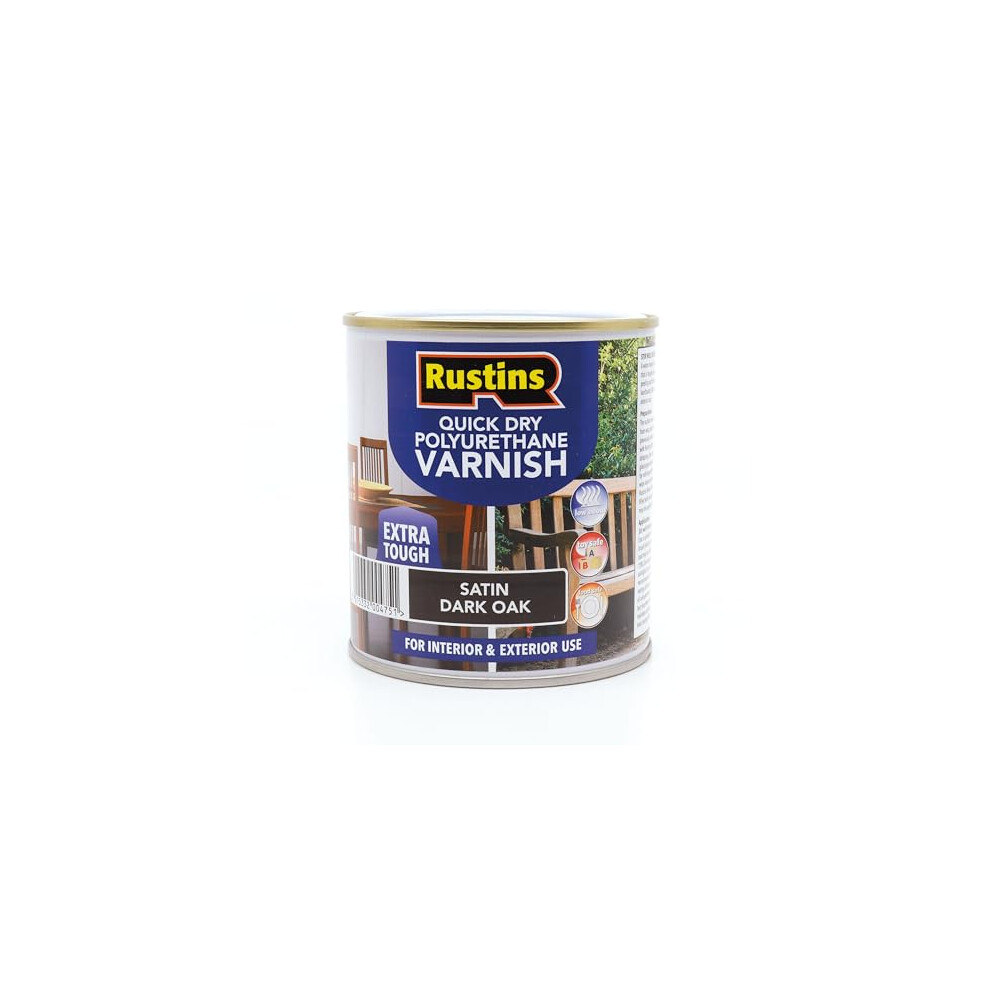 QD Poly Varnish Satin Dark Oak 1ltr