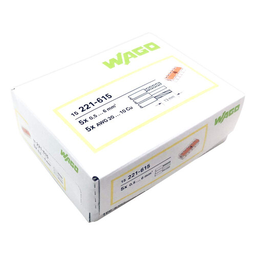 Wago Serie 221 - 5*6mm (15 Stück) 1