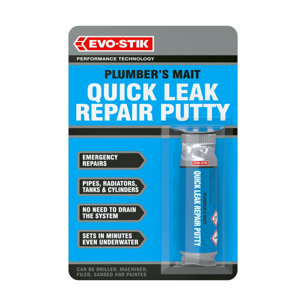 Plumber's Mait Quick Leak Repair Putty, Instant Repairs for Pipes, Radiators, Tanks & Cylinders, Waterproof, 50g