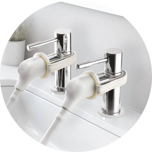 Secura Shower Head and Hose for Taps, 1750mm Hose Length, Suitable for High and Low Pressure