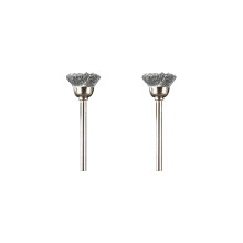 442 Carbon Steel Brush Accessory Set, 2 Brushes (13 mm) for Cleaning and Removing Rust of Metal Materials