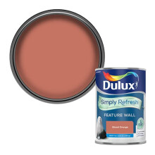Simply Refresh Feature Wall Matt Emulsion Paint - Blood Orange - 1.25 litres Blood Orange 5569244