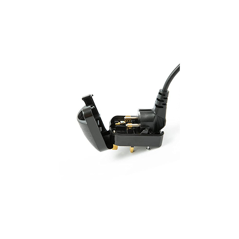 Mr.gadget's Solutions (Grounded) European Eu Schuko To Uk 3 Pin Converter Plug 13A, Black 5055393634689