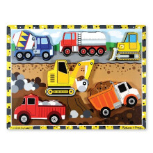 Construction Chunky Puzzle | Puzzles | Wooden Toy | 2+ | Gift for Boy or Girl