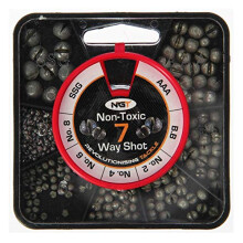 7 Way NGT Non Toxic Split Shot carp/coarse fishing