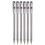 Pentel Pentel Μαύρο Σούπερ Μπικτό Στυλό 0.7mm Nib Tip 0.25mm Γραμμή Ξαναγεμισμένο Ink BK77 (Συσκευασία 6) 1