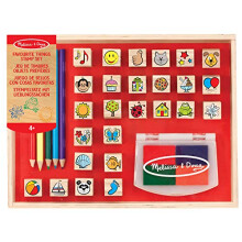 19362 Favourite Things Stamp Set | Arts & Crafts | Stamp Set | 4+ | Gift for Boy or Girl, Multicolor, 26.5 cm H x 20.9 cm W x 4 cm