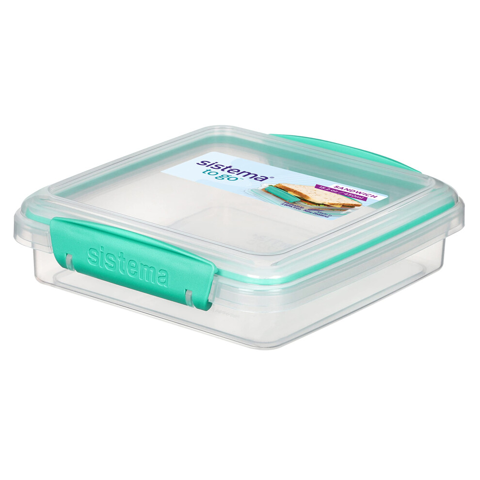 To Go Sandwich Box, 450mL - Assorted Colours