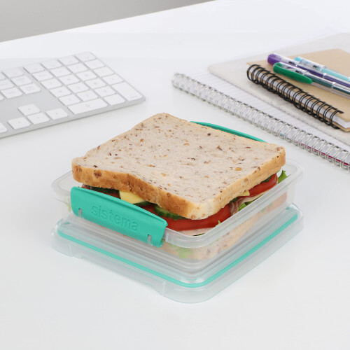 Sistema To Go Sandwich Box, 450mL - Assorted Colours 1