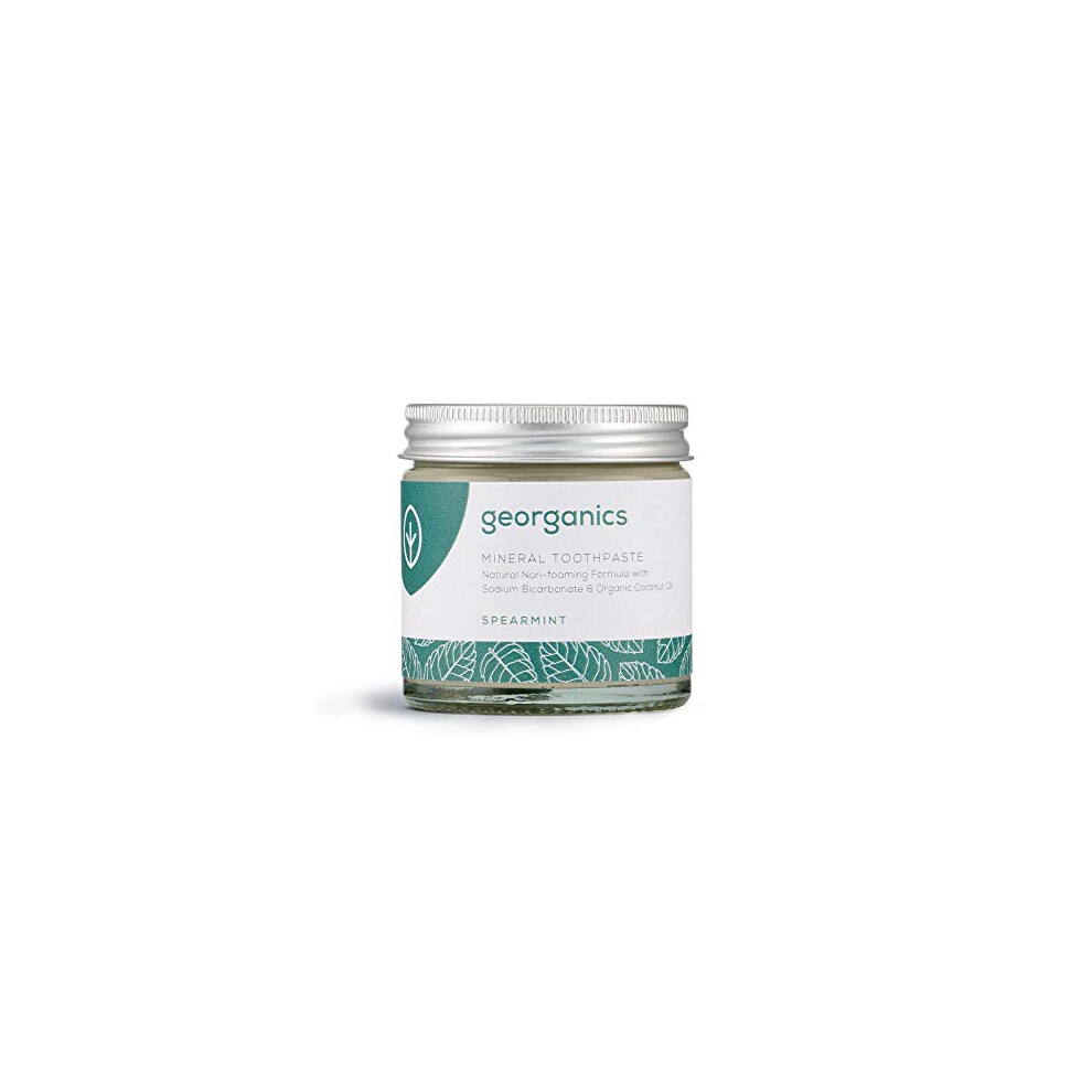 Georganics Mineral Toothpaste - 60ml - Spearmint Flavour - Fluoride SLS & G - Image 4