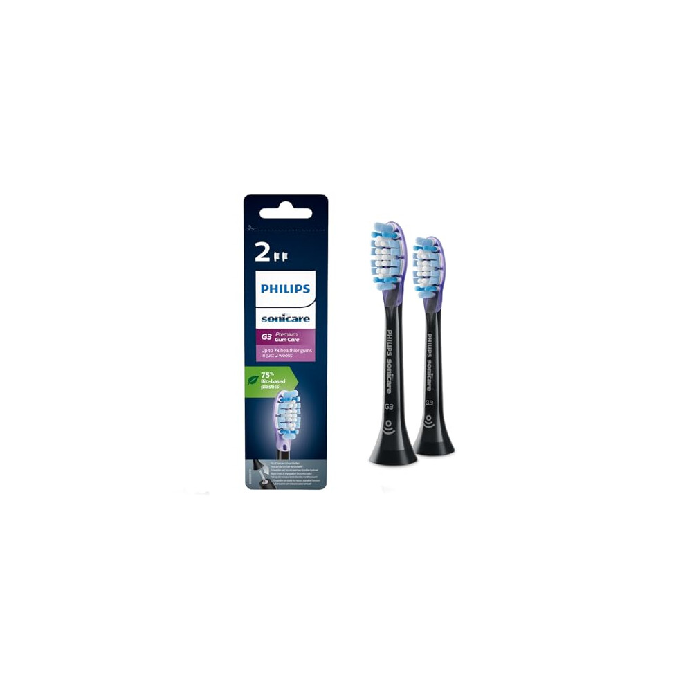 Sonicare Original G3 Premium Gum Care Standard Sonic Toothbrush Heads - 2 Pack in Black (Model HX9052/33)