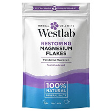 Restoring Magnesium Bath Flakes with 100% Natural Mineral Salts, Helps Calm/Relax Mind & Body - 1kg