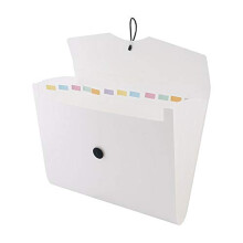 | Expandable Expanding File | Document Organiser | Folders Expander for School - Office - Home | Expanding File Folders | Pockets Filing Box | 12