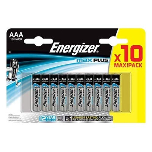 Energizer MaxPlus AAA Alkaline Batteries - 10 Pack