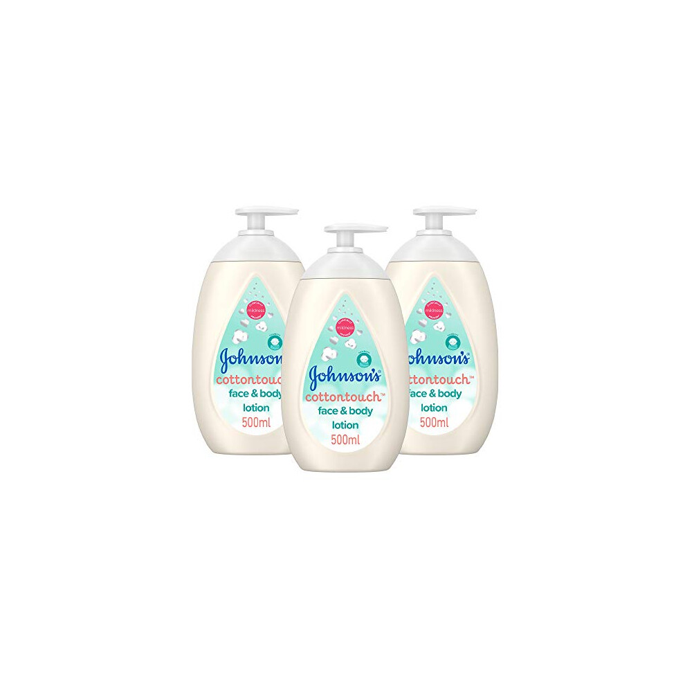 Cottontouch Face & Body Lotion Multipack â Ultra-Light Moisture for Newborns â Blended with Real Cotton â pH Balanced for Sensitive Skin â 3 x