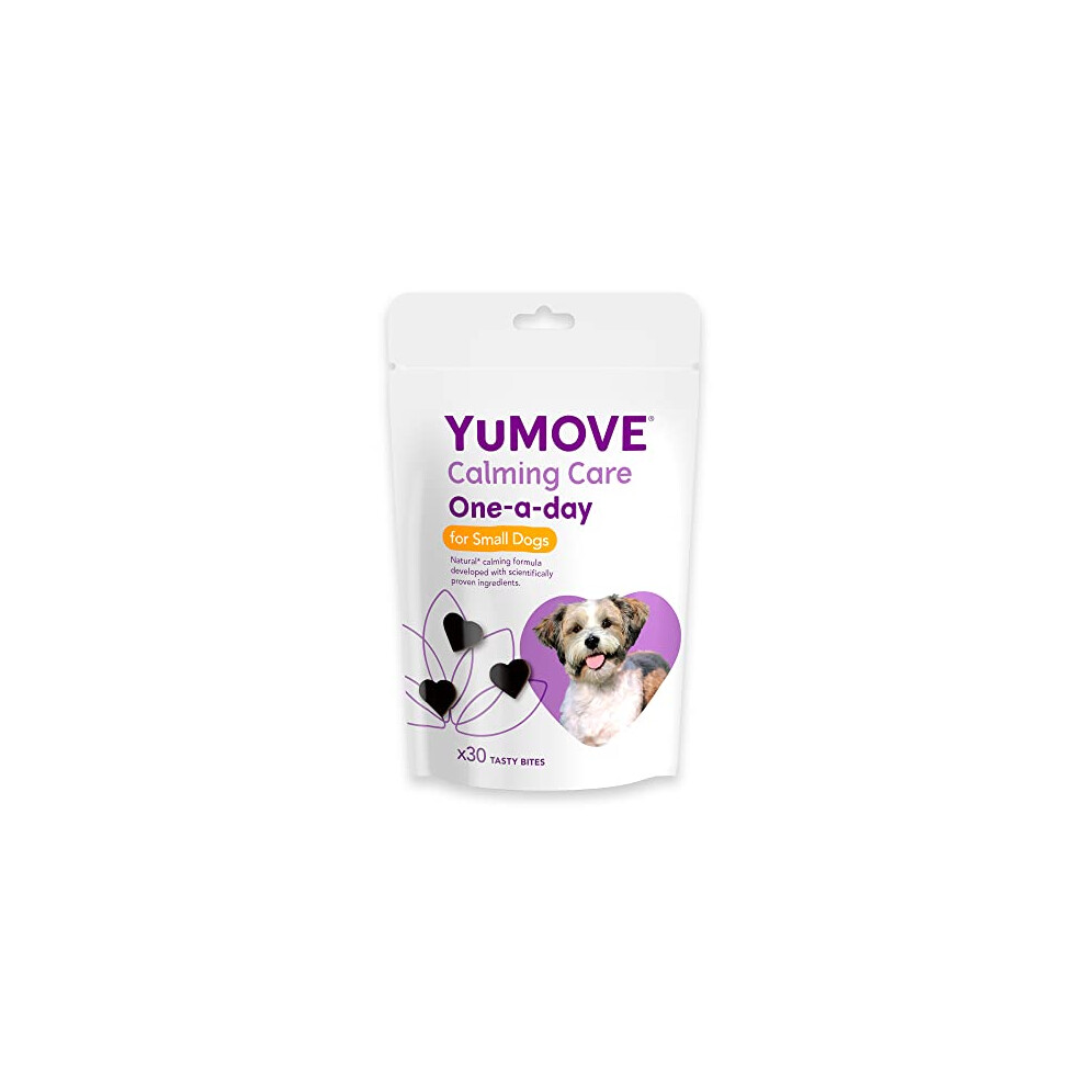 Calming Care One-a-day for Small Dogs | Previously YuCALM One-A-Day | Calming Supplemnent for Dogs who are Stressed or Nervous |30 Chews - 1 Month