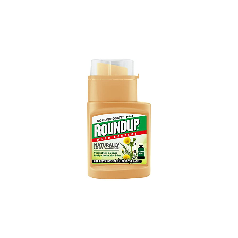 Roundup Naturals Weed Killer - Concentrate (Glyphosate-Free) - 140 Ml