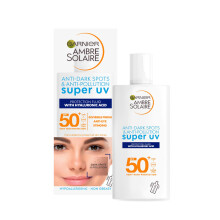 Ambre Solaire Anti-Dark Spots & Anti-Pollution, Protection Fluid SPF50+, Super UV, 40ml