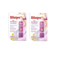 Lip Infusions Restore Lip Balm 2 Pack; Helps Soothe Dry and Chapped Lips; Coconut Oil and Natural Beeswax Infused Lip Care; Pack of 2, orange (Nourish