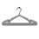 KEPLIN 20 Pack Heavy Duty Rubber Coated Metal Hangers, Grey 2