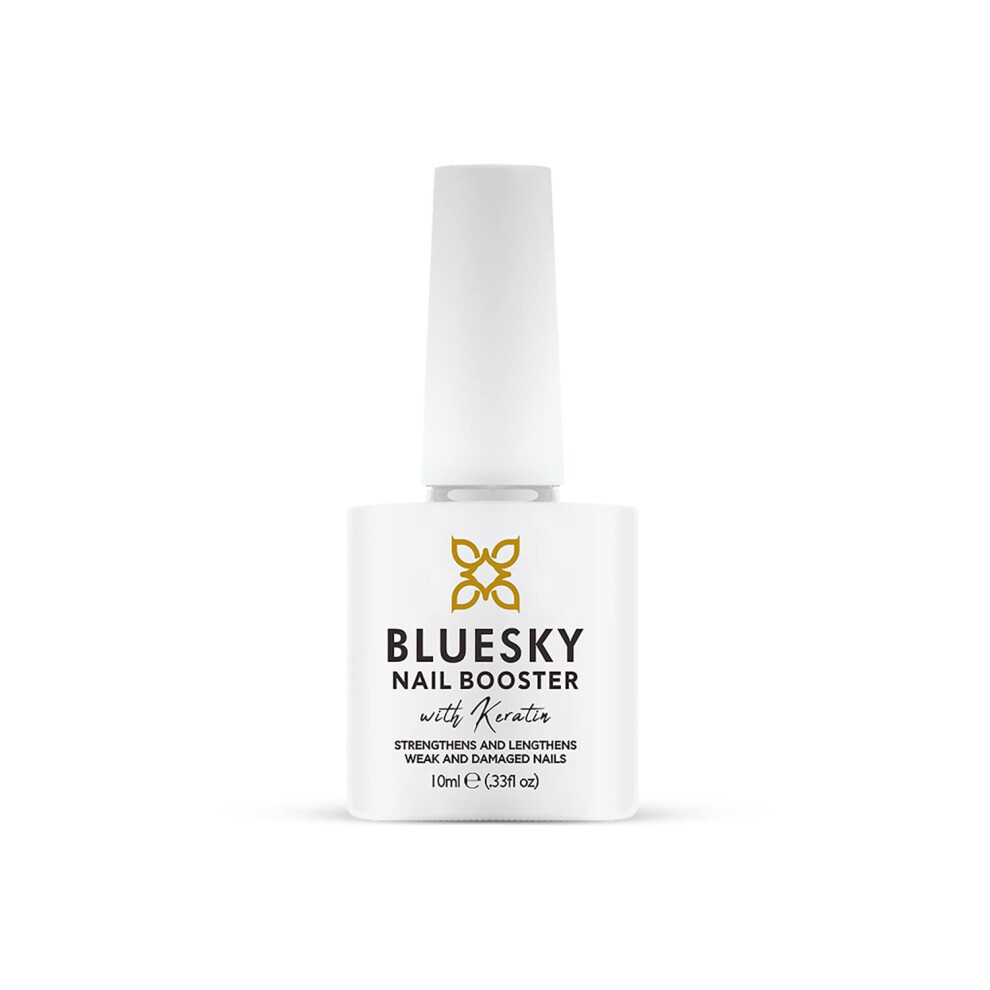 Nail Booster with Keratin, Nail Strengthener, Repair for Weak, Damaged Nails, with Jojoba Oil, Clear (No cure required)