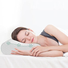 Good Nite Memory Foam Cervical Pillow 65x35 cm - Contour Orthopaedic Neck Support for Side Sleepers and Back Sleepers with Washable Cover